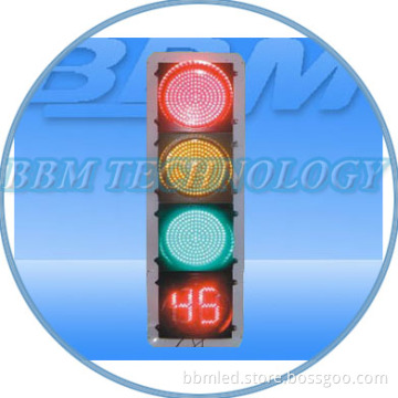 400mm Red Green Yellow Full Ball Model Traffic Light with Countdown Timer